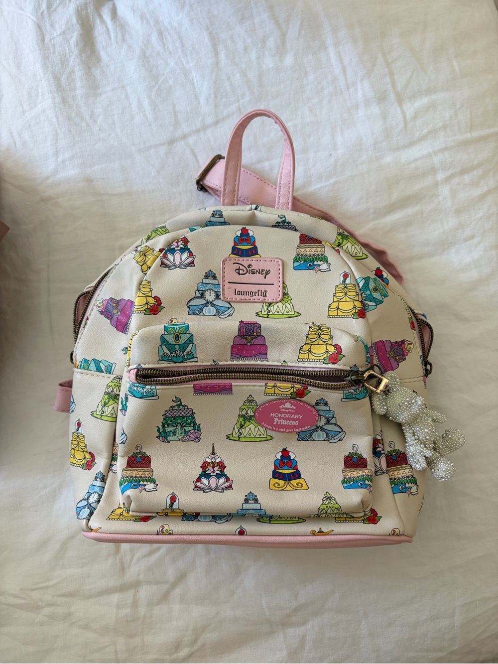 Loungefly Cream Mini Backpack with Pastel Cake Print
